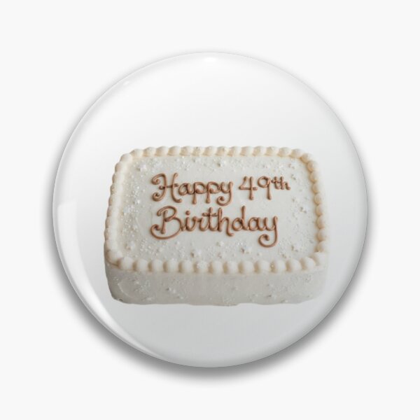 Item preview, Happy 49th birthday 49 cute adorable cake party vanilla white kawaii designed and sold by CheeseBlueprint.
