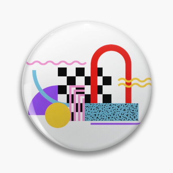 Item preview, Retro Memphis Pattern Design with Bold Geometric Shapes and Vibrant Colors designed and sold by CgBubble.