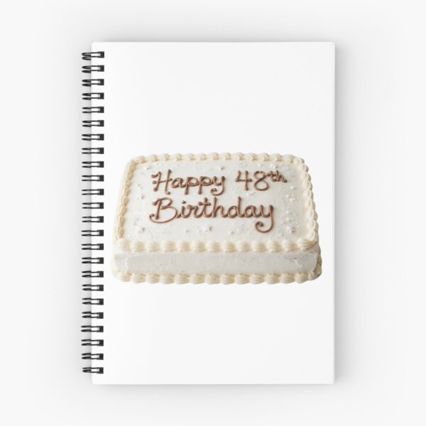 Item preview, Happy 48th birthday 48 cute adorable cake party vanilla white kawaii designed and sold by CheeseBlueprint.