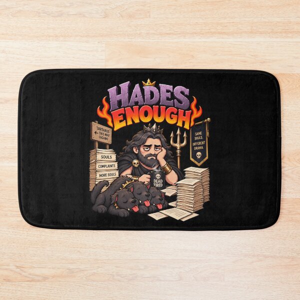 Item preview, Hades Enough Funny Greek Mythology Pun designed and sold by Enoch-creator.