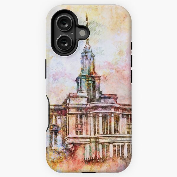 Item preview, Payson LDS Utah Temple - Vivid Sketch designed and sold by melodyrosemedia.