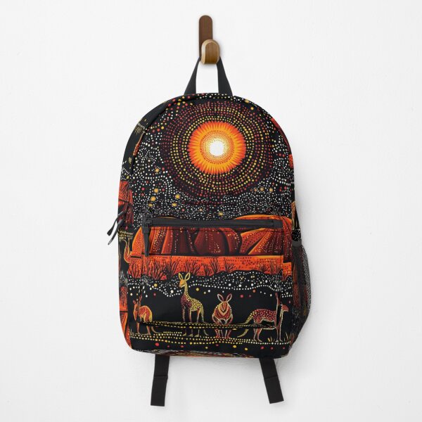 Item preview, Aboriginal Inspired Dot Art - Ayers Rock Uluru At Night designed and sold by GrinGalore.