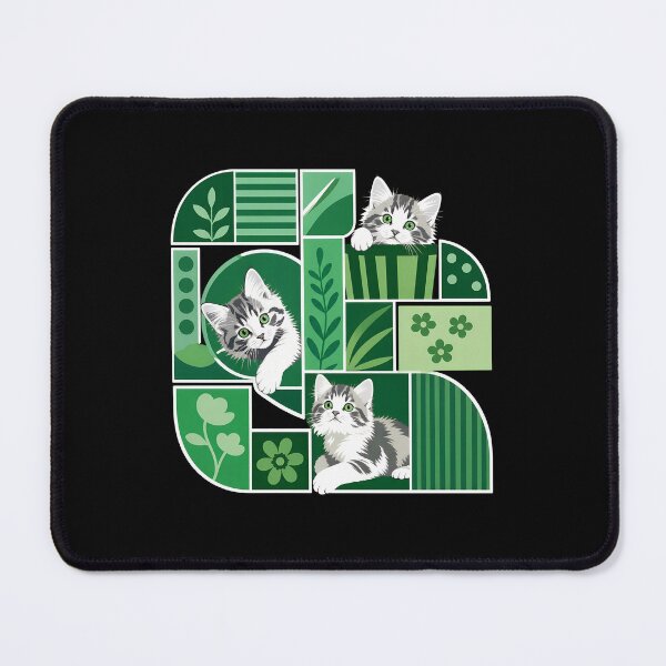 Item preview, Green Cat Mosaic Art designed and sold by Dmo3HarkoArt.