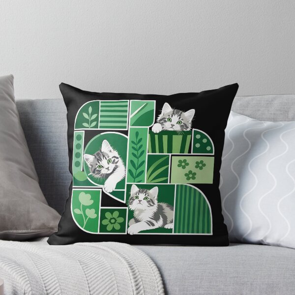 Item preview, Green Cat Mosaic Art designed and sold by Dmo3HarkoArt.