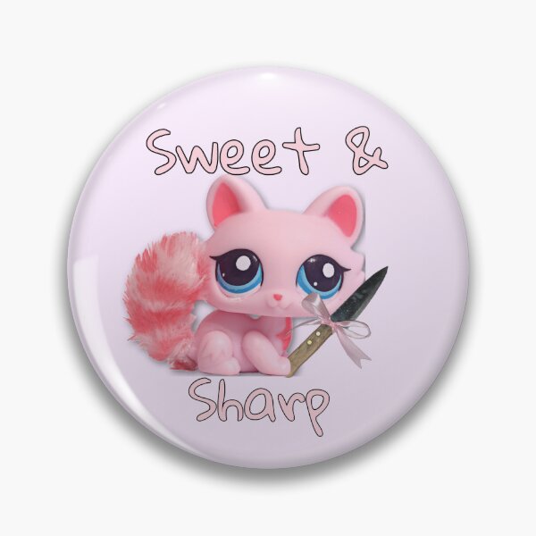 Item preview, Sweet and Sharp Pink LPS Cat designed and sold by PopBubbleShop.