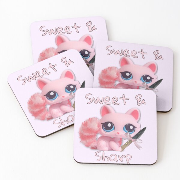 Item preview, Sweet and Sharp Pink LPS Cat designed and sold by PopBubbleShop.