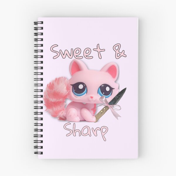Item preview, Sweet and Sharp Pink LPS Cat designed and sold by PopBubbleShop.
