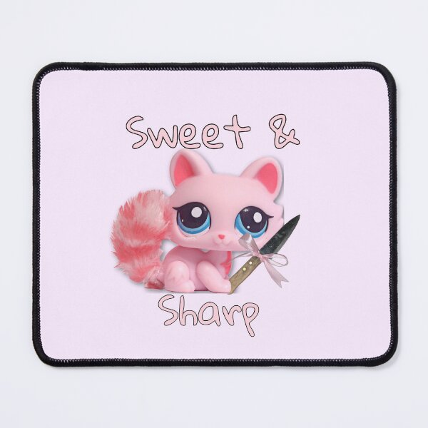 Item preview, Sweet and Sharp Pink LPS Cat designed and sold by PopBubbleShop.