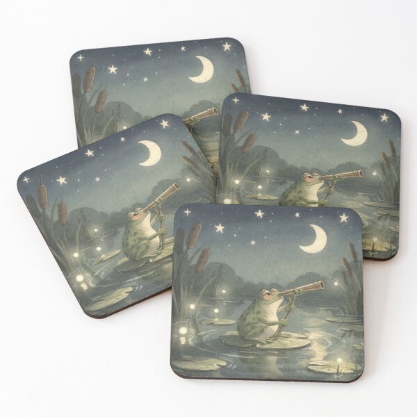 Item preview, Frog Stargazing With a Reed Telescope designed and sold by PictorialWhimsy.