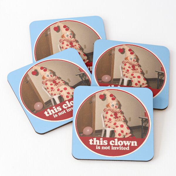 Item preview, This Clown Is Not Invited. ClownCore. Vintage Creepy Clown Meme. designed and sold by CoCoArt-Ua.