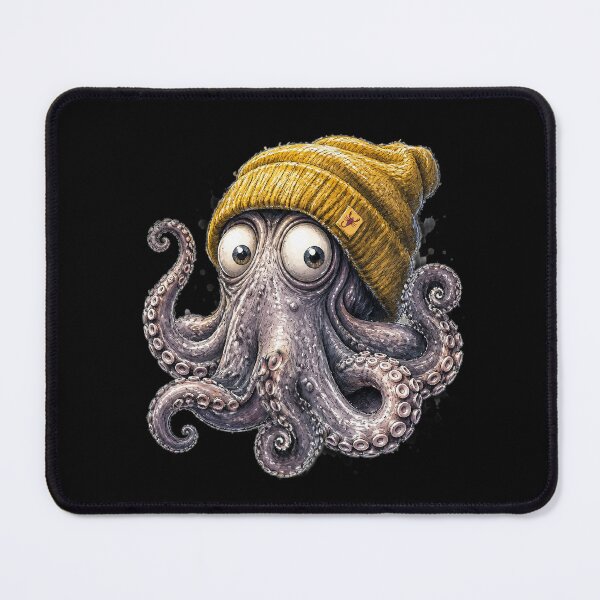 Item preview, Winter Octopus Beanie Hat Cute Ocean Creature Humor designed and sold by Wilcox PhotoArt.