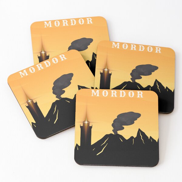 Item preview, Visit Mordor Vintage Travel Poster Funny Fantasy Trekking designed and sold by Mircea786.
