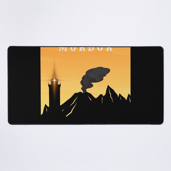 Item preview, Visit Mordor Vintage Travel Poster Funny Fantasy Trekking designed and sold by Mircea786.