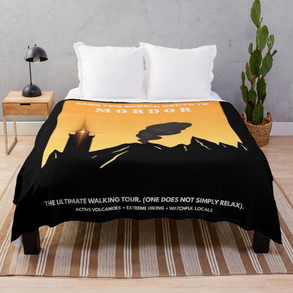 Item preview, Visit Mordor Vintage Travel Poster Funny Fantasy Trekking designed and sold by Mircea786.