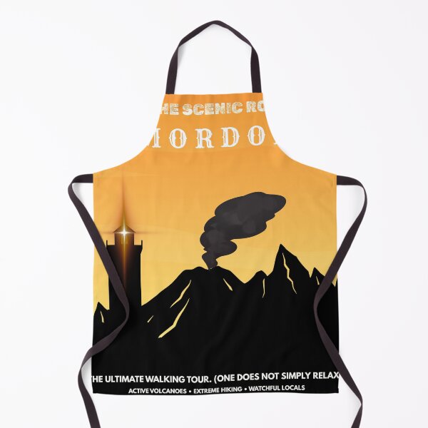 Item preview, Visit Mordor Vintage Travel Poster Funny Fantasy Trekking designed and sold by Mircea786.