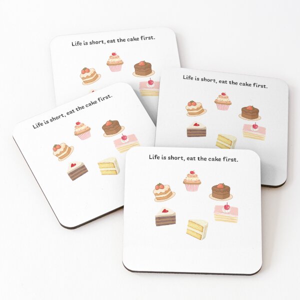 Item preview, Life is short, eat the cake first designed and sold by Apinnshop.