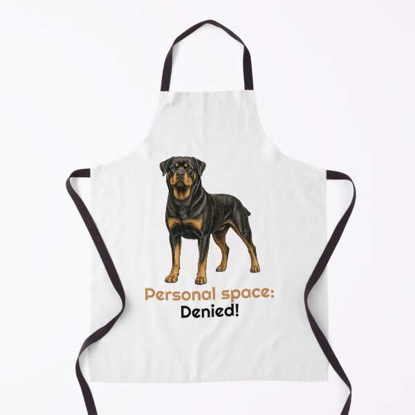 Item preview, Funny Personal Space Denied Rottweiler Quote designed and sold by bluesquidink.