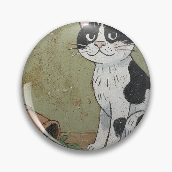 Item preview, Cow Cat Who Knocked the Plant Over designed and sold by PictorialWhimsy.