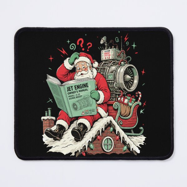 Item preview, Sled Tech Support Jet Engine Mechanical Santa Claus designed and sold by Design Vibras.