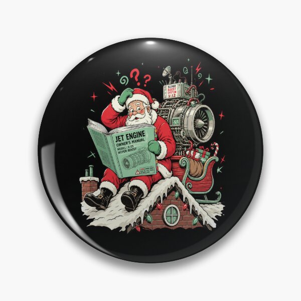 Item preview, Sled Tech Support Jet Engine Mechanical Santa Claus designed and sold by Design Vibras.