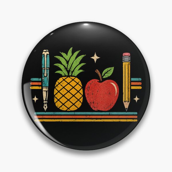 Item preview, Retro Vintage School Supplies Pineapple Apple Pencil  designed and sold by Moizento.
