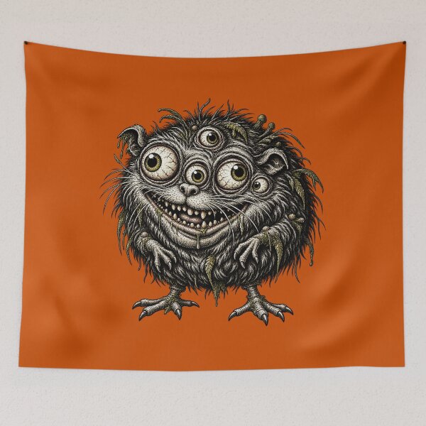 Item preview, Creepy Multi-Eyed Monster – Dark Fantasy Furry Creature designed and sold by SVox.