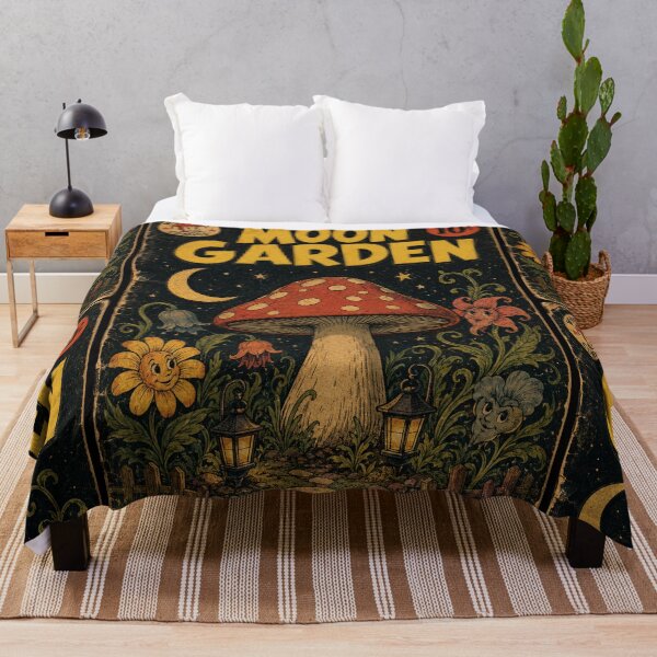 Item preview, Whimsycore Moonlit Mushroom Garden designed and sold by bapupa.