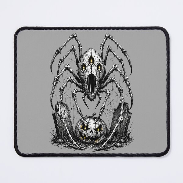 Item preview, Cemetery Spider Creepy Bone Arachnid Jack O Lantern Art designed and sold by SVox.