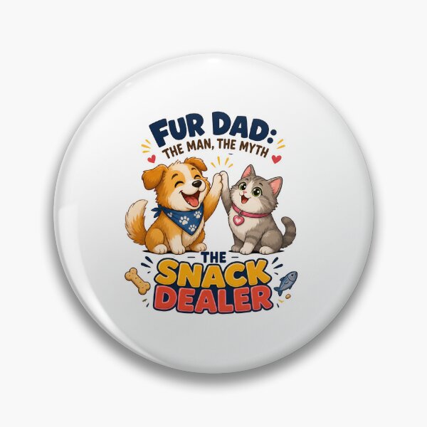 Item preview, Fur Dad The Man The Myth Snack Dealer Dog Cat designed and sold by Dmo3HarkoArt.