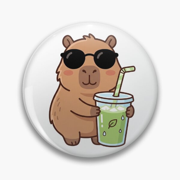 Item preview,  Cool Capybara Matcha Tea Kawaii Summer designed and sold by BrFrong.
