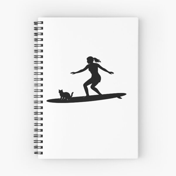 Item preview, Surfer Girl with her Cat designed and sold by Mick G Designs.