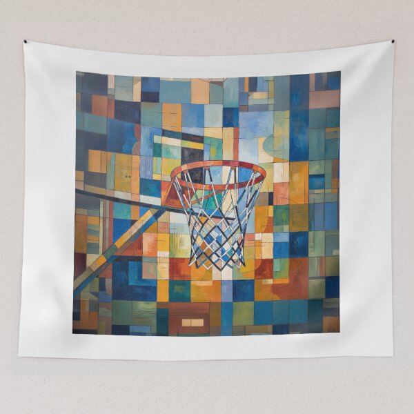 Item preview, Abstract Basketball Hoop And Net designed and sold by Home Decor Art.