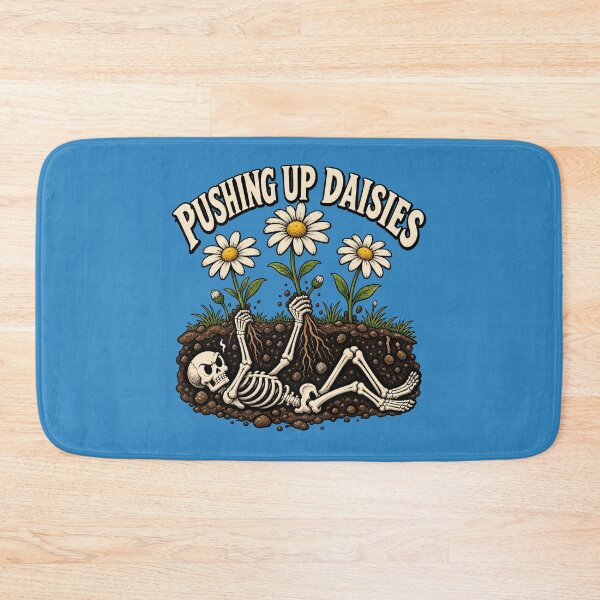 Item preview, Pushing Up Daisies Funny Skeleton Dark Humor Gardening designed and sold by SVox.