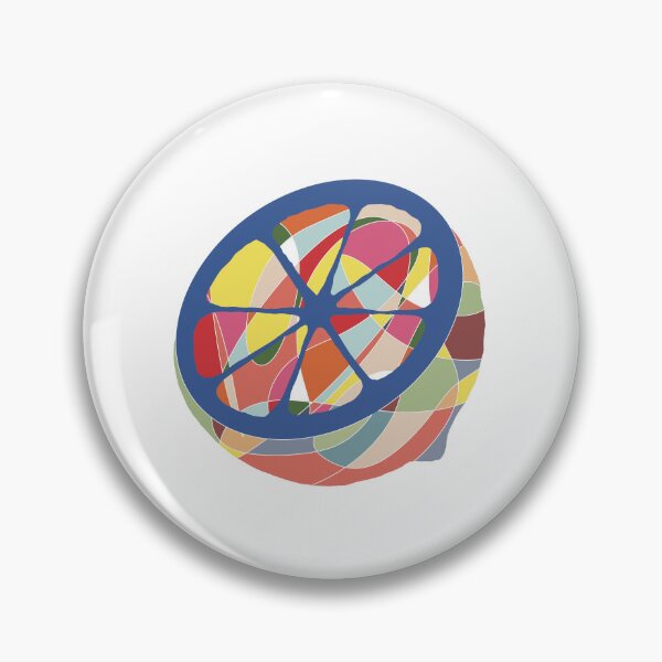 Item preview, Multicolour Mosaic Citrus Slice - Colourful Fruit Illustration designed and sold by iampaulmorris.