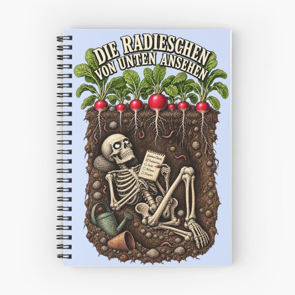 Item preview, Looking at Radishes from Below German Idiom Skeleton Humor designed and sold by SVox.