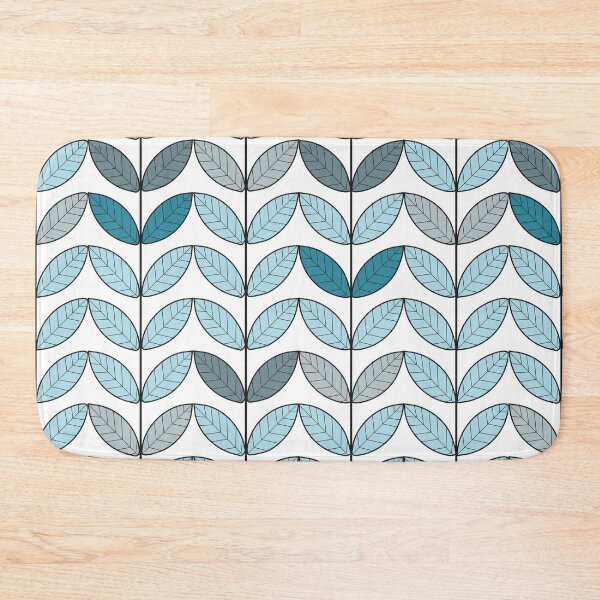 Item preview, Blue and gray leaf pattern designed and sold by BigJessieNI.