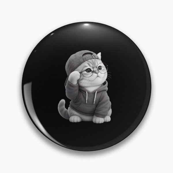 Item preview, Monochromatic Cat with Bandana Portrait designed and sold by Dmo3HarkoArt.
