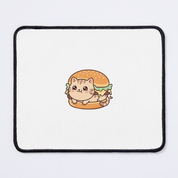 Item preview, Cute Cat Burger Kawaii Funny Animal Food designed and sold by BrFrong.