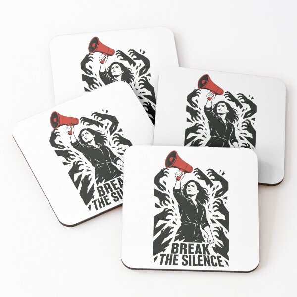 Item preview, Break The Silence - Feminist Protest Art & Anti-Harassment Empowerment designed and sold by SVox.