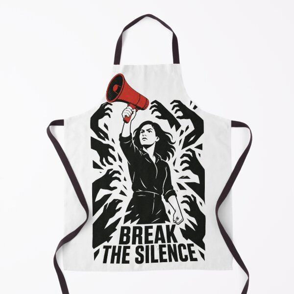 Item preview, Break The Silence - Feminist Protest Art & Anti-Harassment Empowerment designed and sold by SVox.