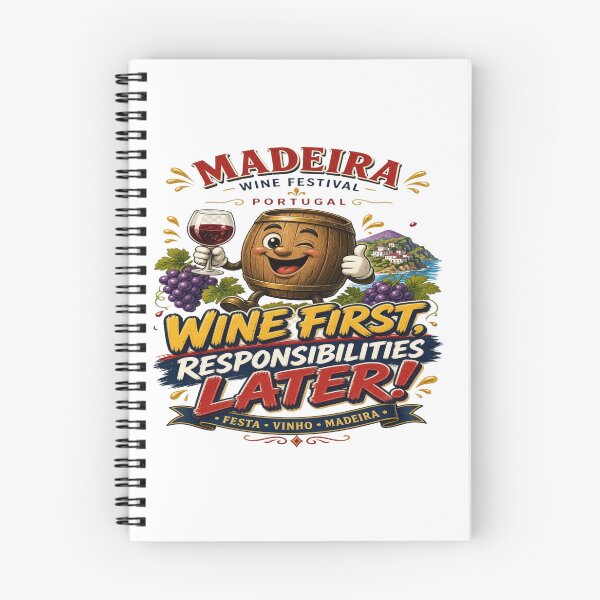 Item preview, Wine First, Responsibilities Later! - Madeira Wine Festival Portugal T-Shirt designed and sold by Sushikidsntoddlers.