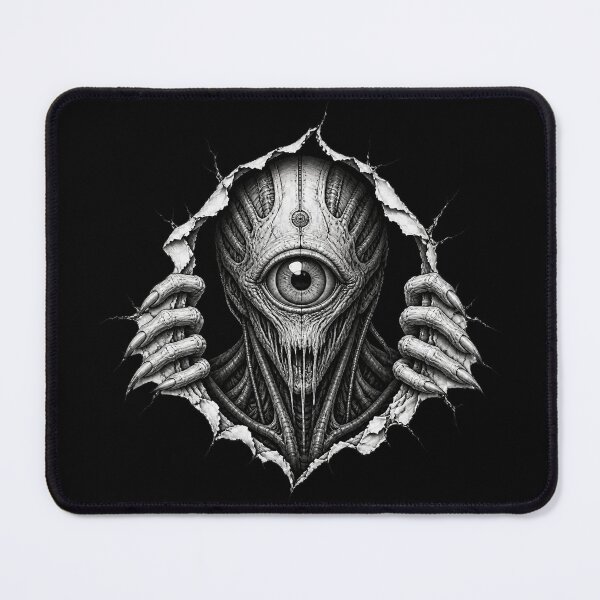 Item preview, Biomechanical Cyclops - Dark Sci-Fi Alien Creature & Cyberpunk Horror designed and sold by SVox.