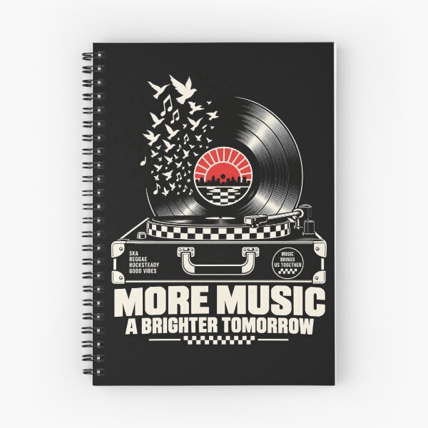 Item preview, more-music-a-brighter-tomorrow-ska-vinyl.png designed and sold by rude vibes shop.