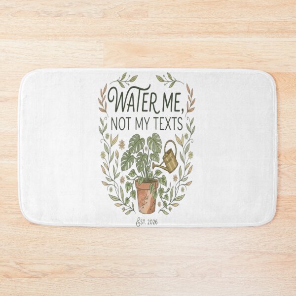 Item preview, Water Me Not My Texts Funny Plant Lover Tote Bag designed and sold by ArtsyElegance4U ⭐⭐⭐⭐⭐.