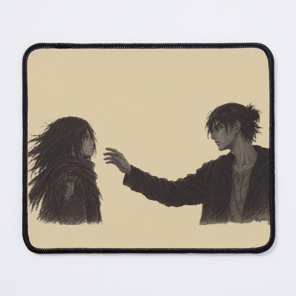 Item preview, Eren and Mikasa Tragic Anime Sketch Art designed and sold by Zappylane.