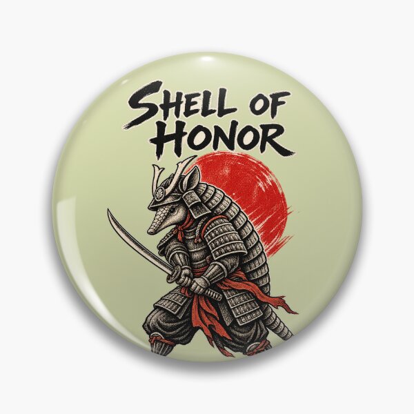Item preview, Shell Of Honor - Armadillo Samurai Warrior Japanese Katana Art designed and sold by SVox.