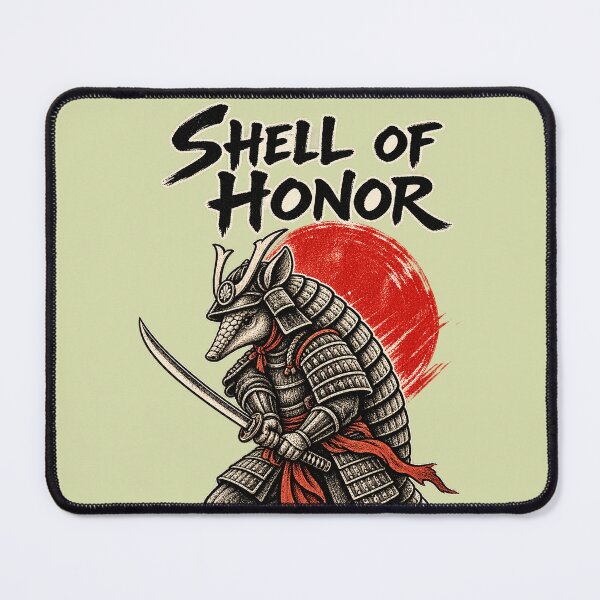 Item preview, Shell Of Honor - Armadillo Samurai Warrior Japanese Katana Art designed and sold by SVox.