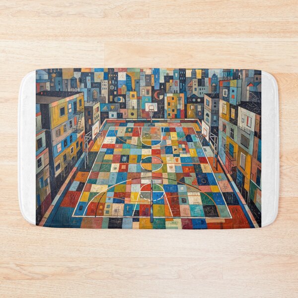 Item preview, Inner City Basketball Court Abstract Art designed and sold by Home Decor Art.