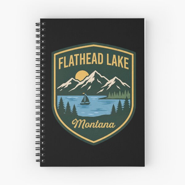 Item preview, Flathead Lake Montana Badge Style Souvenir  designed and sold by Milasneeze.