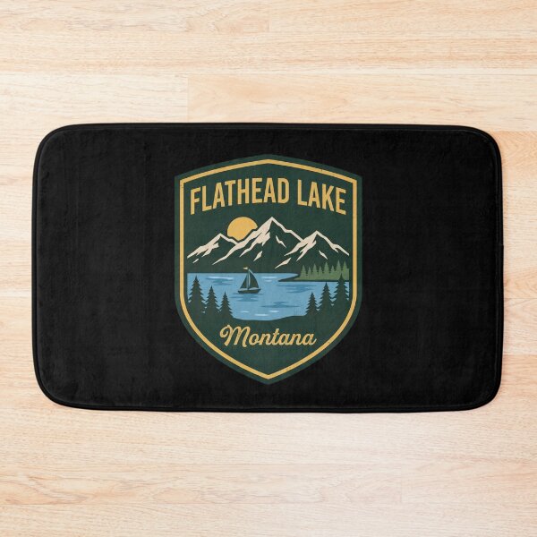 Item preview, Flathead Lake Montana Badge Style Souvenir designed and sold by Milasneeze.